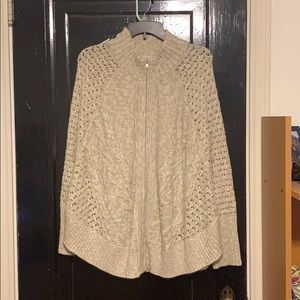 Maurices Poncho-style Zip Sweater